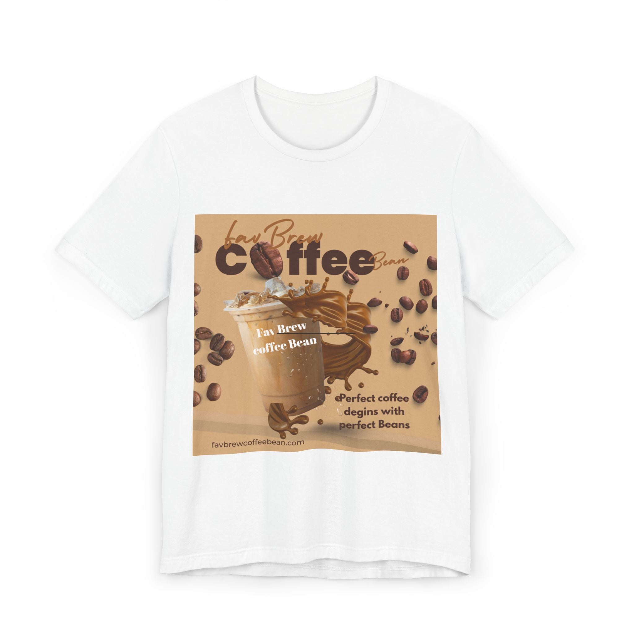 Coffee Beans Graphic T-Shirt — Retro Brew Café Design