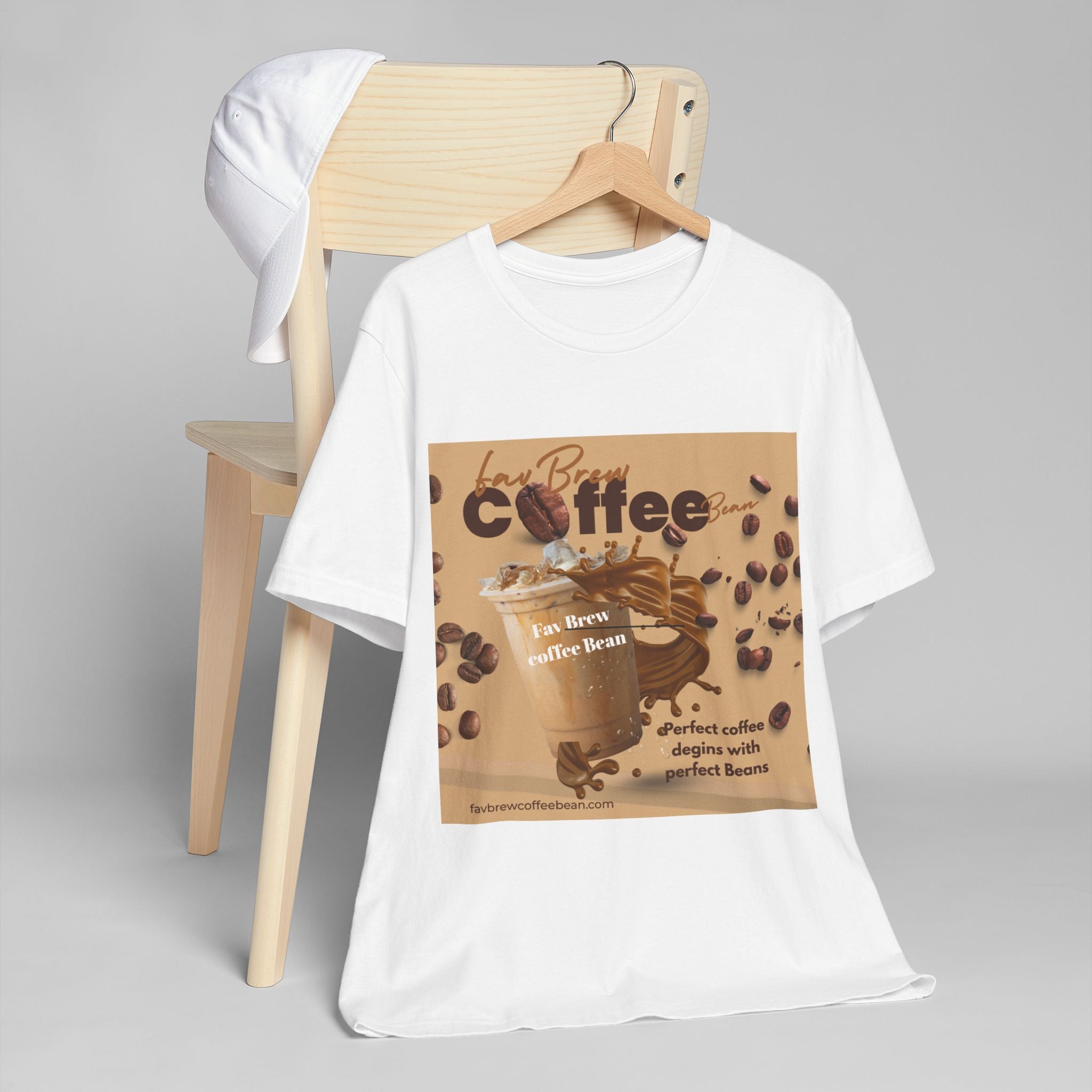 Coffee Beans Graphic T-Shirt — Retro Brew Café Design